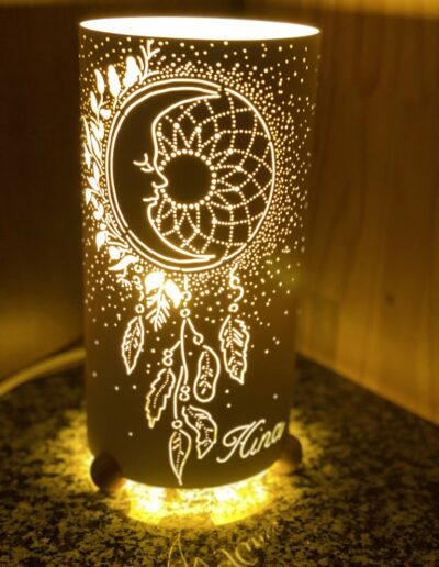 Lampes Personnalisées dorée