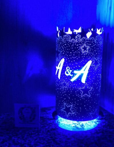 Lampes Personnalisées bleue