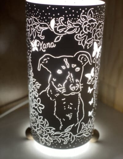 lampes personnalisees chien
